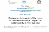 Environmental aspects of the reuse of treated wastewater ... · Donatella Caniani, Environmental aspects of the reuse of treated wastewater: impact on water quality in river systems,