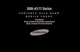 SGH-A177 Series - AT&T...SGH-A177 Series PORTABLE Quad-BAND MOBILE PHONE User Manual Please read this manual before operating your phone, and keep it for future reference. A177_UCIC3_MM_040309_F2