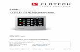 R4000-XX-X-000-X-X EN V1 · Manual: R4000-XX-X-000-X-X_EN Release: 1.20 ©Elotech GmbH Seite 1 / 48 R4000 Temperature Controller with 1, 2, 4, 6, 8, 12* or 16* zones Heating/Cooling