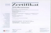 DAC-EL Solutions · (DATech)" as a certification body for the areas of fire protection and security Approval No.: G 204029 No. of pages: Valid from: 23.02.2010 Valid to: 22.02.2014