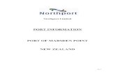 Port Information Manual - Rev8 · 2007. 7. 3. · PLAN OF MARSDEN POINT ... WHANGAREI HARBOUR PASSAGE ... This form should be furnished along with preliminary information about the