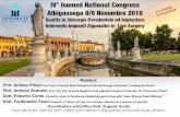 IV° Isomed National Congress€¦ · Pubblicazione su European Journal of Implant Prosthodontics-Cerchiaggio dei seni mascellari e protesizzazione provvisoria immediata: presentazione