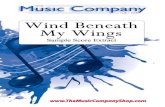 Wind Beneath My Wings - The Music...Wind Beneath My Wings Words/Music by Larry Henley/Jeff Silbar Arranged by Tim Paton Baritone Duet with Brass Band SAMPLE SCORE EXTRACT Not for copying