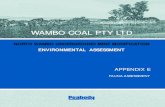 WAMBO COAL PTY LTD...Threatened fauna listed under the NSW Threatened Species Conservation Act 1995 (TSC Act), NSW Fisheries Management Act 1994 (FM Act) and the Commonwealth Environment