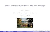 David Cor eld - nLabCategorical logic of William Lawvere: Adjointness in foundations. (Constructive) intensional type theory of Per Martin-L of. Cor eld (Philosophy, Kent) Modal HoTT