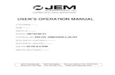 USER’S OPERATION MANUAL - JEM Bagging Scales...780 net weigh bagging scale on your bin, head pressure is a concern. The bin must be large enough to ensure that three weighments of