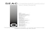 SEACcommunicationselectroanalytical.org/SEACcom/SEACcom-nov01.pdf · 2009. 11. 1. · SEACcommunications Volume 17, Number 3, November 2001 Editor Debra R. Rolison Surface Chemistry,