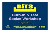 Burn-in & Test Socket Workshop · Testing Lead Free Area Array Packages BiTS 2003 19 PBGA Contactor Resistance at Burnin [1.27mm] • Burn-in Parameters – Pinch style BGA socket