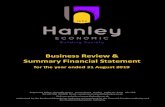 Business Review & Summary Financial Statement · 2019. 11. 19. · Business Review & Summary Financial Statement Registered Office: Granville House Festival Park Hanley Stoke-on-Trent