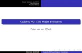 Causality, RCTs and Impact Evaluations · Et cetera. Peter van der Windt Causality, RCTs and Impact Evaluations. Causal Inference and RCTs Measurement Practical Things The Fundamental