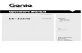 Operator's Manual - Geniemanuals.gogenielift.com/Operators/english/1290846.pdfOperator's Manual First Edition † Second Printing Introduction 4 GS -1330m Part No. 1290846GT Danger