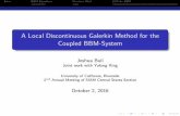 A Local Discontinuous Galerkin Method for the Coupled BBM ...buli/SIAM_MW_PRESENTATION.pdf · A standard ﬁnite element Galerkin method for 2D case, with continuous piecewise linear