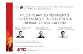 PILOT PLANT EXPERIMENTS FOR SYNGAS GENERATION ...tu-freiberg.de/sites/default/files/media/professur-fuer...2012/03/01  · Oxidant (O2/N2) Inert (N2) FI TC Gas analyses (FTIR/MicroGC)