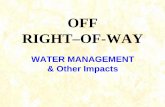 OFF RIGHT–OF-WAY...•Make friends with lawyers ... A safe and stable outlet is available for swale. ESMP INTERCEPTOR SWALES. PROS: – Improved drainage of surrounding land –