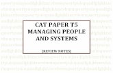 CAT PAPER T5 MANAGING PEOPLE AND SYSTEMS · Political risk is an important factor to consider when looking at new market. Political risk in a decision is the risk that political factors