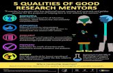 5 Qualities of Good Research Mentors - ORI - The Office of ......5 QUALITIES OF GOOD RESEARCH MENTORS “A mentor is a person who has achieved career success and counsels and guides
