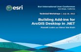 Building Add-ins for ArcGIS Desktop inArcGIS Desktop Add -Ins . A better way to customize and extend . ArcGIS Desktop applications. -Easier to build -Easy to share -More secure -C#,