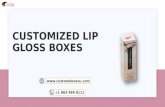 Lip gloss box packaging Printed logo & Design in USA
