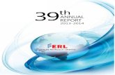 Thirtyninth Annual Report, 2013 - 2014 1 · Thirtyninth Annual Report, 2013 - 2014 1 Easun Reyrolle Limited 39th Annual Report, 2013-2014 Chairman : Hari Eswaran Managing Director