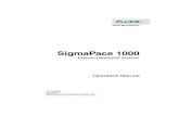 SigmaPace 1000 - Fluke Biomedical...Demand Mode Pacemaker’s Ability to Sense ECG Activity..... 3-17 Amplitude of ECG Signal for Demand Mode Pacemaker..... 3-20 Pacemaker’s Ability