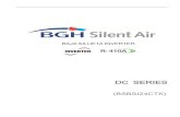 BAJA SILUETA INVERTER - BGH...Baja Silueta Silent Air BGH B S B S I E 24 C T- K Serie Calor Modelo Evaporadora Evaporadora (unidad interior) Inverter Baja Silueta Silent Air BGH Features
