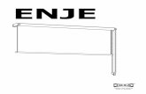 ENJE - IKEA · 2014. 5. 16. · To avoid strangulation and entanglement, keep cords out of the reach of young children. Move beds, cots and furniture away from window covering cords.