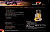 BIDIRECTIONAL KNIFE GATE VALVE - CMO VALVES...4 aatri te valve yo ee KNIFE GATE VALVE - SERIE GA 4. GASKET standard gasket is composed of a specially designed EPDM O-ring which provides