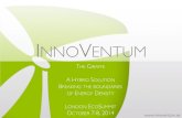 InnoVentum@EcoSummit London 2014 · Capital raised: 6 000 000 SEK (655 000 EUR) from private investors since 2010" Revenues: 1 000 000 SEK (109 000 EUR) ... 15 installations in 4