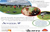 ACHPER (SA) Conference Program HPE Conf/2018/2018 State H… · Strength-based Pedagogy and Game Based Approaches Dr Christina Curry, Western Sydney University This presentation explores