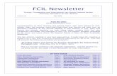 FCIL Newsletter · The San Antonio meeting is very fast approaching. I really hope this meeting is going to be a new and rewarding professional experience for all of us. FCIL SIS