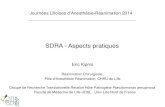 SDRA - Aspects pratiquesjlar.com/Congres_anterieurs/JLAR2014/EKipnis.pdf · 2019. 4. 26. · SDRA - Aspects pratiques Eric Kipnis Réanimation Chirurgicale, Pôle d'Anesthésie-Réanimation,