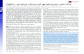 Optical antenna enhanced spontaneous emissionoptoelectronics.eecs.berkeley.edu/SpontaneousAntenna.pdfOptical antenna enhanced spontaneous emission Michael S. Eggleston a, Kevin Messer