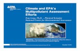 Climate and EPA’s Multipollutant Assessment EffortsPhoto image area measures 2 H x 6.93 W and can be masked by a collage strip of one, two or three images. The photo image area is
