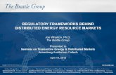 REGULATORY FRAMEWORKS BEHIND DISTRIBUTED ......3 Market and Policy Development Overview Distributed Energy Resources (DER) are manifold: • PV • Wind, fuel cells, micro-turbines,