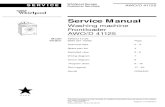 Service Manual - elektroboy.hu · 2019. 10. 2. · SERVICE Whirlpool Europe AWO/D 41125 28.04.2006 / Page 3 Customer Service 8592 327 10000 Doc. No: 4812 722 25776 Technical Data