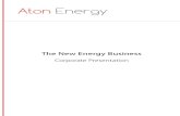 AE Corporate Brochure - Aton Energy...15MW in FR Hello! 2008 Aton opens an ofﬁce in London 2010 Aton invest its ﬁrst ofﬁce in France A-SUN capacity of production reach 150MW