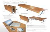 Nesta™ Laptop Tables - SMARTdesks · Nesta™ Laptop Tables Nest for storage, quickly deploy using modular wiring. Nesta™ Laptop Tables simply plug together. They fold up for