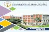 SRI GURU GOBIND SINGH COLLEGE, CHANDIGARH 1...SRI GURU GOBIND SINGH COLLEGE, CHANDIGARH PROSPECTUS 2020-21 4 College Management 01 Vision, Mission and Objectives 02 College Profile