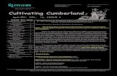 Cultivating Cumberland€¦ · Twilight Meeting 7 Calendar of Important Events 11-12 Regularly Scheduled Meetings 13 ... soap and towels for decontamination and routine washings,