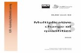 Multiplicative change of - QUT · 2019. 12. 20. · world to include situations that result in a remainder. Students will explore partitioning whole items into fractions, quotitioning