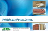 British Urethane Foam Contractors Association€¦ · British Urethane Foam Contractors Association PO Box 12, Haslemere, Surrey, GU27 3AH ... onto solid wall surfaces to give an