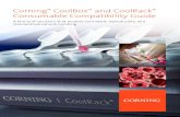 Corning CoolBox and CoolRack Consumable Compatibility Guide · 2018. 11. 30. · CoolBox ™ and CoolRack ® ... temperature control. These solutions address the pitfalls of temperature