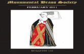 Monumental Brass Society...spaced copy or digitally, on disk or as an e-mail attachment, to either mbsbulletin@btinternet.com or richard.busby@tiscali.co.uk. Useful Society contacts: