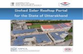 Unified Solar Rooftop Portal for the State of Uttarakhand · Nodal Agencies, enable them to work in harmony, provide easy access to information, enable faster approvals, quick resolution