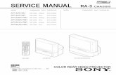 SERVICE MANUAL - Diagramasde.comdiagramas.diagramasde.com/otros/Sony RA3 chassis.pdf– 2 – KP-43T70C/53SV70C/61SV70C RM-Y906 RM-Y906 RM-Y906 SPECIFICATIONS Projection system 3 picture