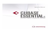 Cubase Essential – Operation Manual · Key command conventions Many of the default key commands in Cubase Essential use modifier keys, some of which are different depending on the