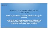 Business Process Analysis Report For Armenia 1...Bank 2.4 Process Carrier/Transporter Import Declaration SSFS Terminal Operator Trucker Exporter’s Bank Central Bank Facilitating