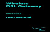 Wireless DSL Gateway - Verizon...Contents Wireless DSL Gateway User Manual (con’t) 8 Configuring Utilities 8.0 Introduction 8.1 Accessing Utilities 8.2 Restore Default Settings 8.3