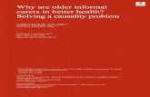 Why are older informal carers in better health? Solving a ... 2018/03/04 آ  BETTER HEALTH? ative sign