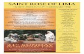 SAINT ROSE OF LIMA...2019/08/25  · Lunch at the Wayside Inn, Sudbury on Monday, September 16th at 1:30 PM. For carpooling, meet at St. Rose at 1:00 PM SAINT ROSE OF LIMAFrom the
